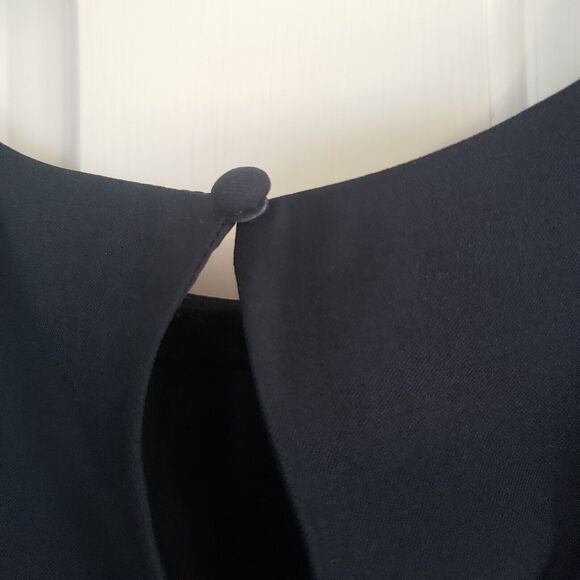 Banana Republic Dress Sculpted Blousant-Waist Mini Size 16 Petite Navy Blue New - Picture 15 of 16